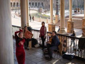 Flamenco Dance , Plaza de España, Sevilla, Spain