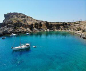 St Paul's Bay, Rhodes, Greece