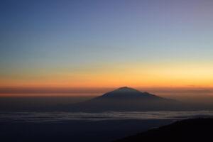 Hiking up Mount Kilimanjaro